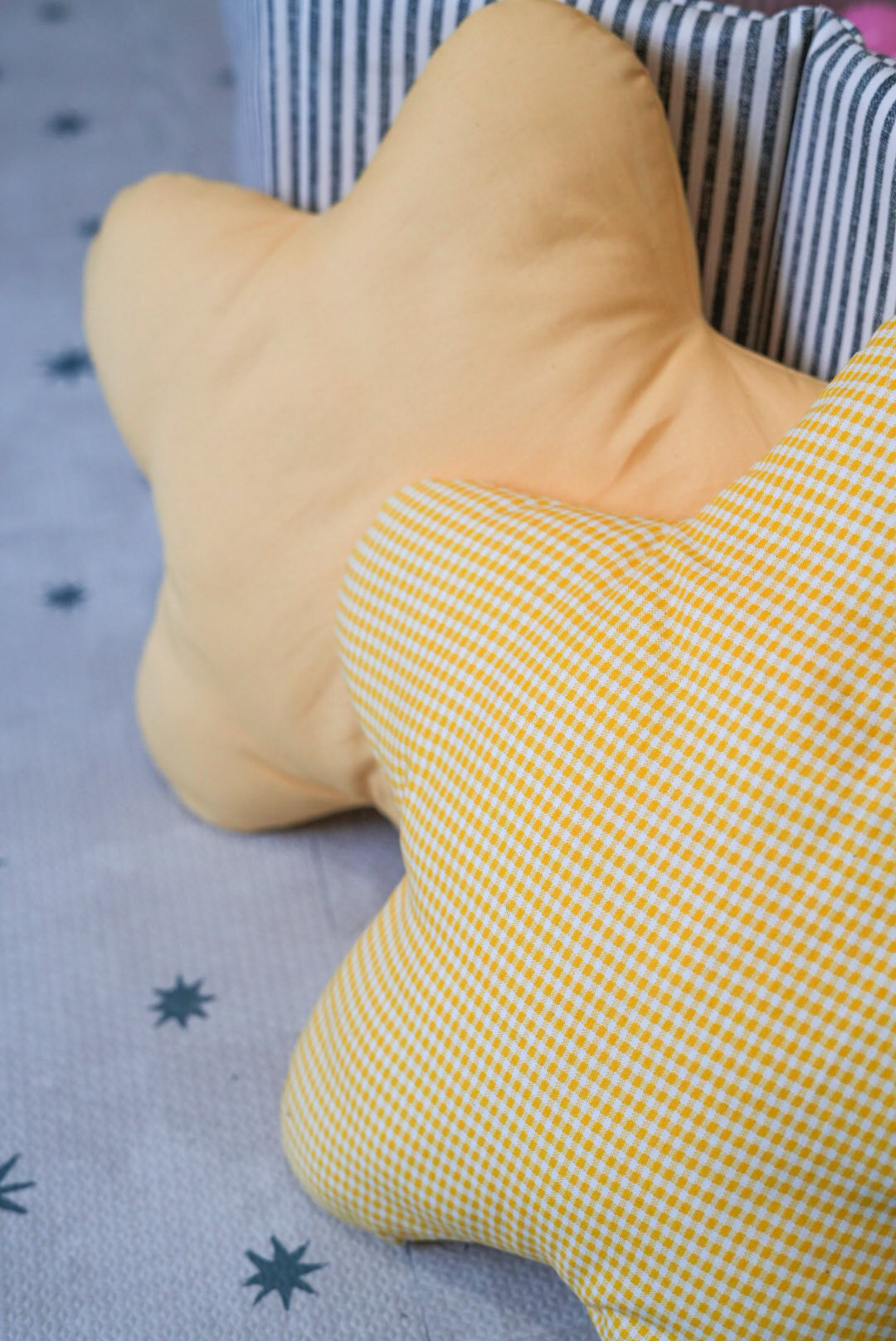 Handmade Star Shaped Pillow | Nursery & Kids Room Decor | Custom Fabric