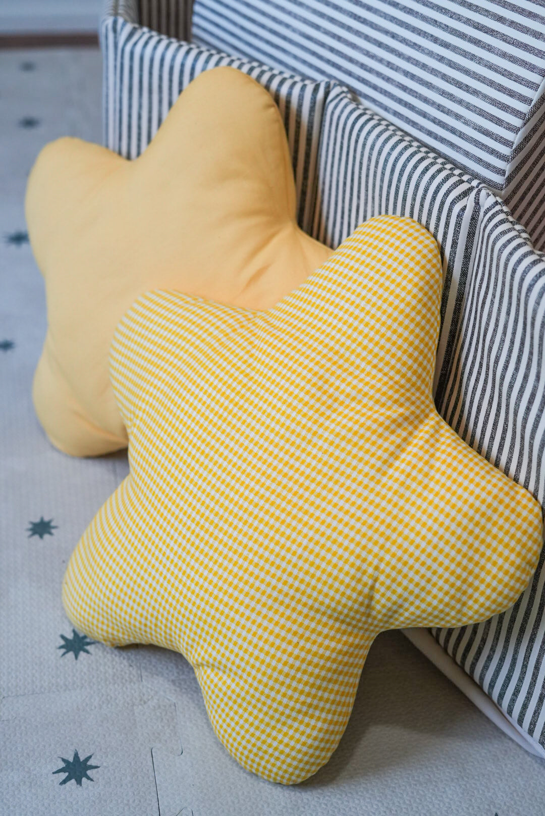 Handmade Star Shaped Pillow | Nursery & Kids Room Decor | Custom Fabric