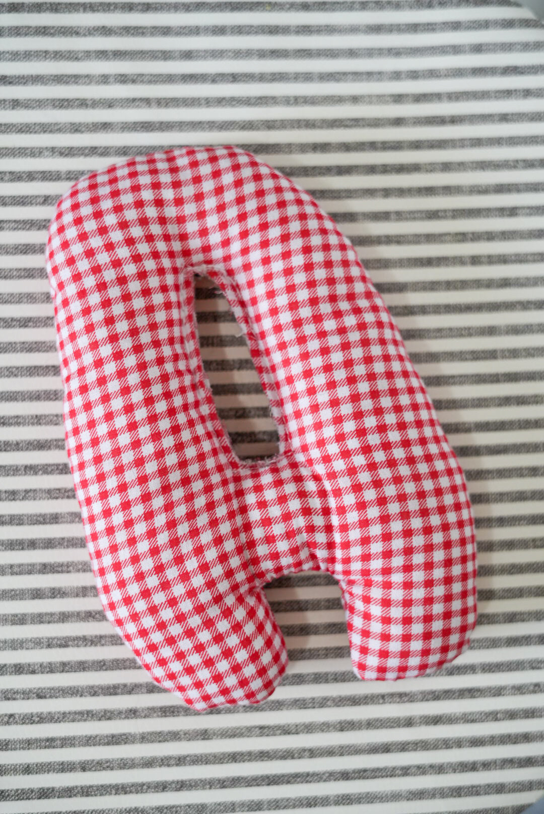 Stuffed Fabric Letters