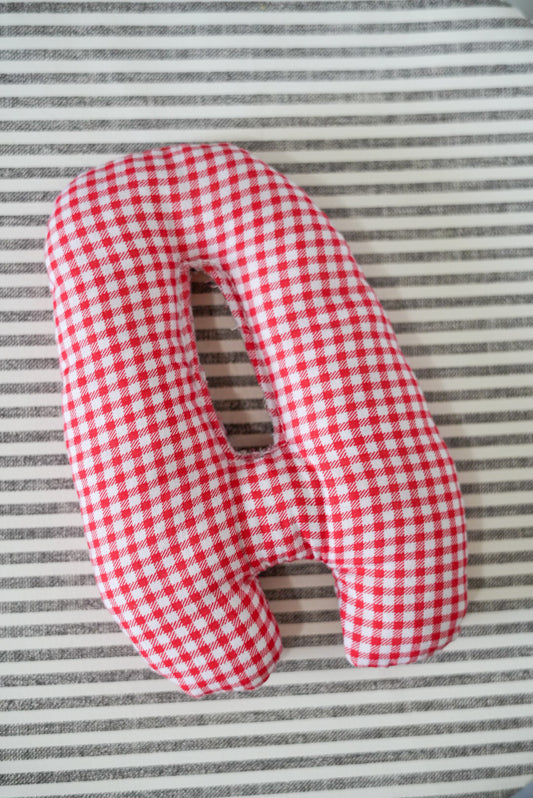Stuffed Fabric Letters
