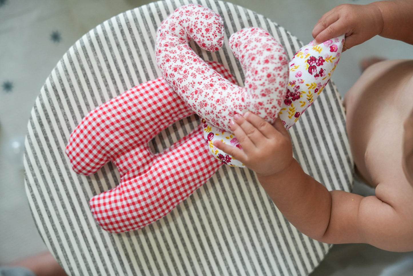 Stuffed Fabric Letters