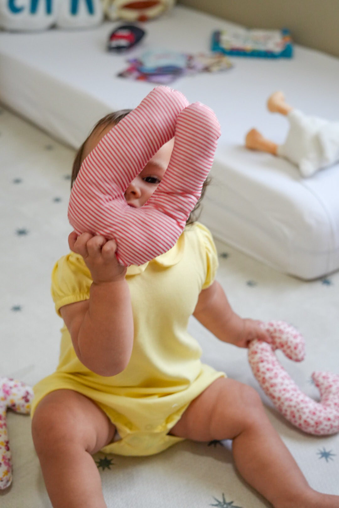 Stuffed Fabric Letters