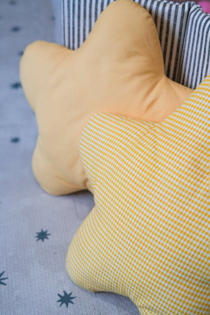 Handmade Star Shaped Pillow | Nursery & Kids Room Decor | Custom Fabric