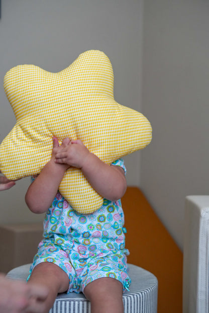 Handmade Star Shaped Pillow | Nursery & Kids Room Decor | Custom Fabric