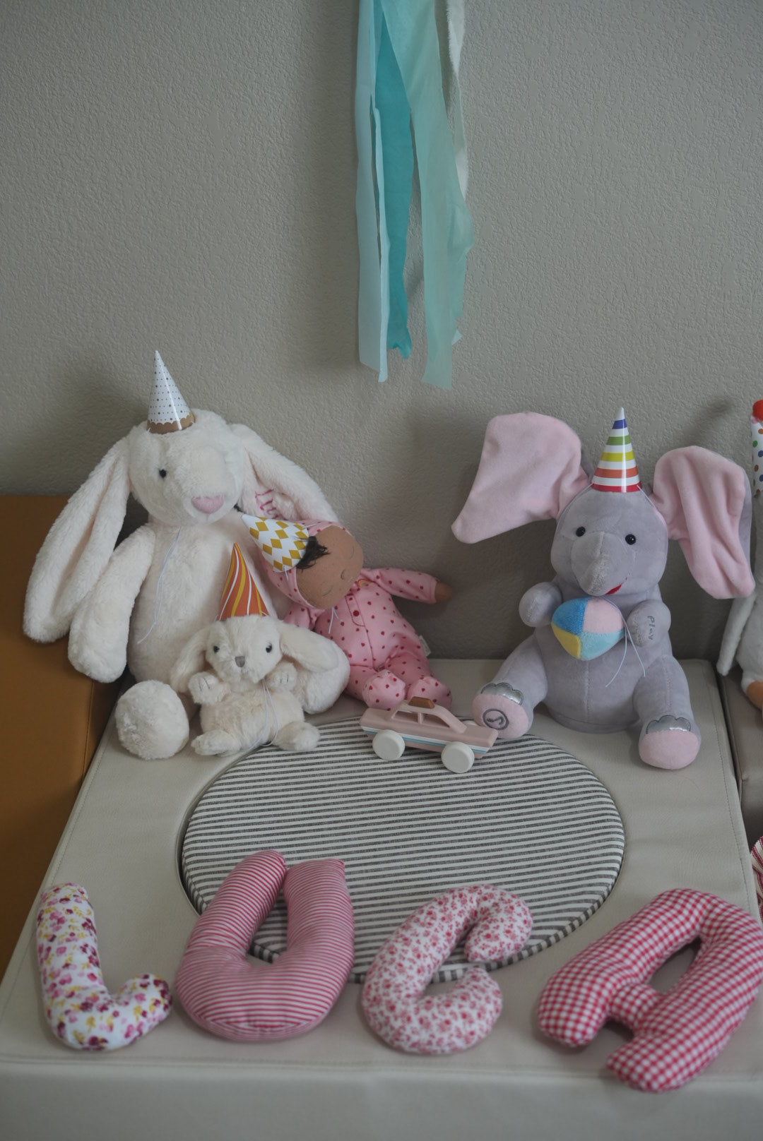 Stuffed Fabric Letters